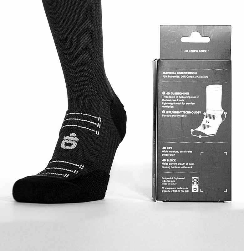 -ID Crew Sock Invisible Brand - Detail