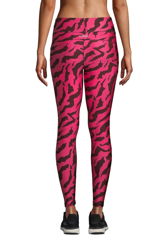 Casall Iconic Printed 7/8 Tights - Escape Pink Metallic