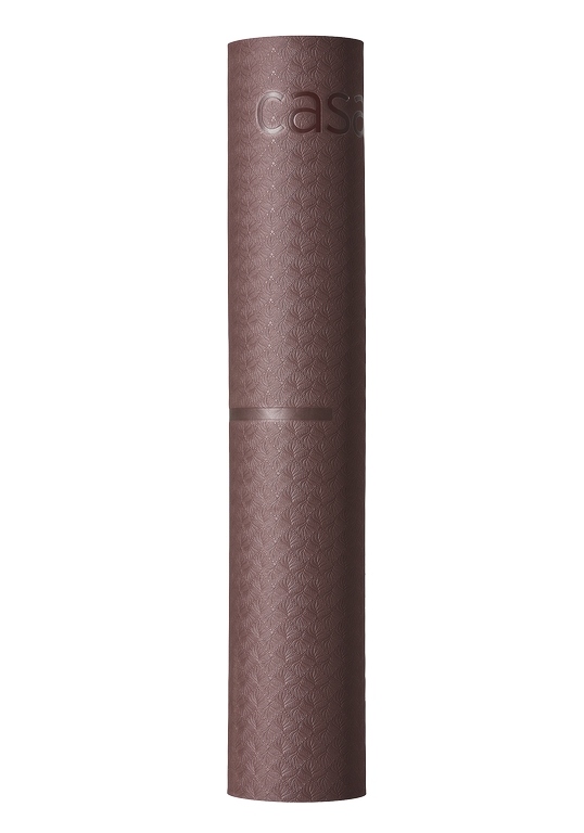 Casall Yoga mat position 4mm - Mahagony Red/Beige